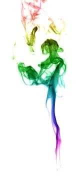 Abstract multicolored smoke Stock Photos