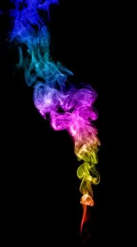 Abstract multicolored smoke Stock Photos