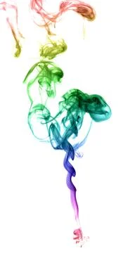 Abstract multicolored smoke Stock Photos