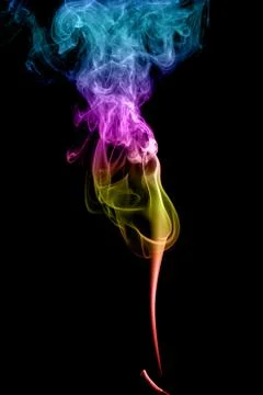 Abstract multicolored smoke Stock Photos