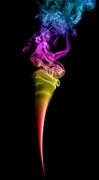 Abstract multicolored smoke Stock Photos