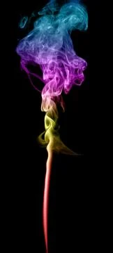 Abstract multicolored smoke Stock Photos