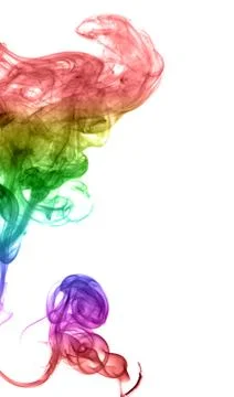 Abstract multicolored smoke Stock Photos
