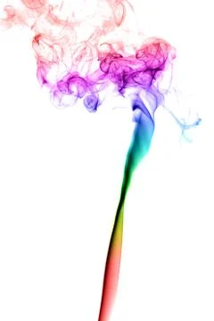 Abstract multicolored smoke Stock Photos