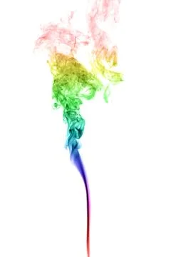Abstract multicolored smoke Stock Photos