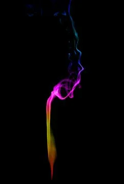 Abstract multicolored smoke Stock Photos