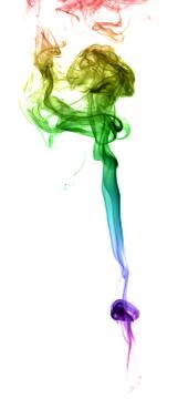 Abstract multicolored smoke Stock Photos
