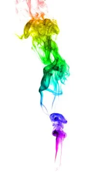 Abstract multicolored smoke Stock Photos