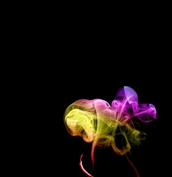 Abstract multicolored smoke Stock Photos