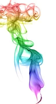 Abstract multicolored smoke Stock Photos