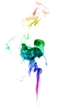 Abstract multicolored smoke Stock Photos