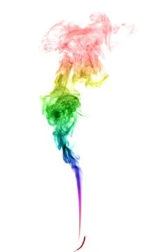 Abstract multicolored smoke Stock Photos