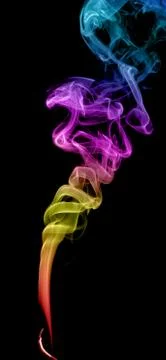 Abstract multicolored smoke Stock Photos