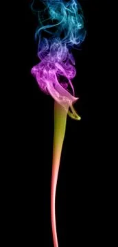 Abstract multicolored smoke Stock Photos