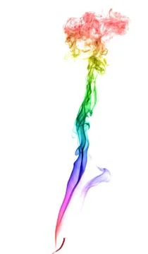Abstract multicolored smoke Stock Photos