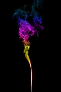 Abstract multicolored smoke Stock Photos
