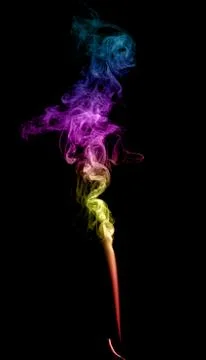 Abstract multicolored smoke Stock Photos