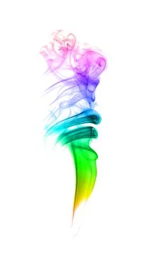 Abstract multicolored smoke Stock Photos