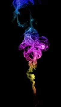 Abstract multicolored smoke Stock Photos