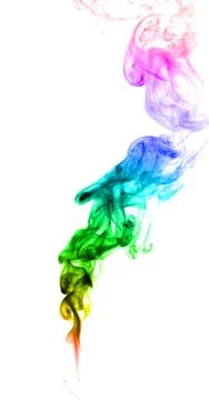 Abstract multicolored smoke Foto stock