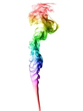 Abstract multicolored smoke Stock Photos