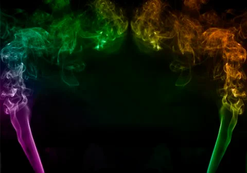 Abstract multicolored smoke Stock Photos