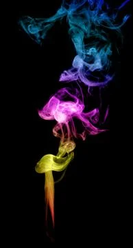Abstract multicolored smoke Stock Photos