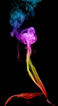 Abstract multicolored smoke Stock Photos