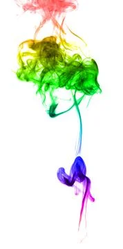 Abstract multicolored smoke Stock Photos