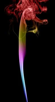 Abstract multicolored smoke Stock Photos