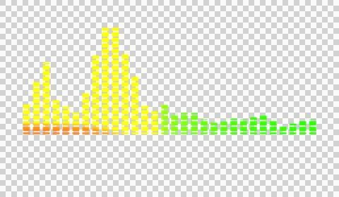 Abstract multicolored sound wave pattern Sound spectrum dance Stock Illustration