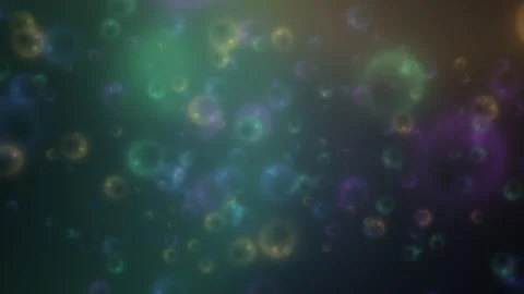Abstract Multicolored Spheres Floating Towards Camera Video stock 302185727