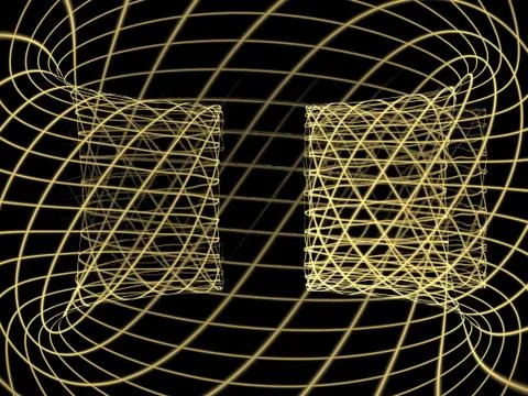Abstract multicolored spiral fractal pattern. Computer generated graphics. Stock Illustration