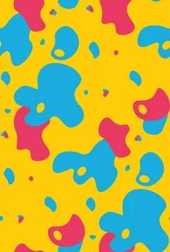 Abstract Multicolored Spots Seamless Pattern Stock Illustration