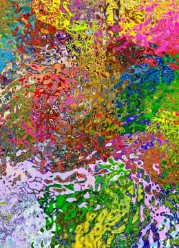 Abstract multicolored watercolor texture background. Oil painting style. Warm Stock Illustration