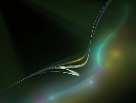 Abstract multicolored wave on dark background Ilustración de archivo