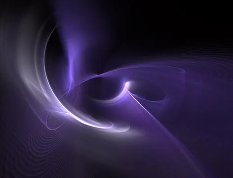 Abstract multicolored wave on dark background Stock-Illustration
