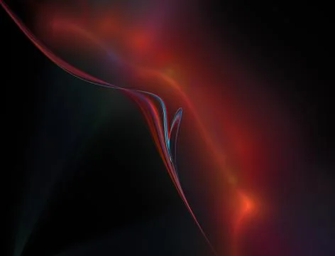 Abstract multicolored wave on dark background イラスト素材