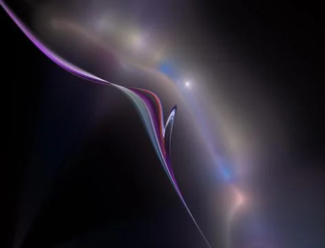 Abstract multicolored wave on dark background イラスト素材