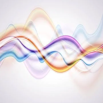 Abstract multicolored waves background. Vector design eps 10 Abstract mult... Foto stock