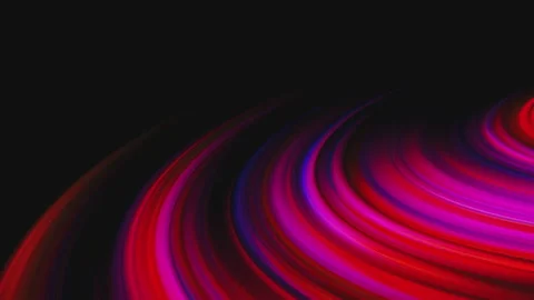 Abstract multicolored waves of energy. Multicolored planet rings that change Stock Footage 133700952