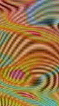 Abstract Multicolored Waves with Subtle Gradient Lines Illustrazione stock