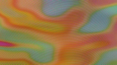 Abstract Multicolored Waves with Subtle Gradient Lines Illustrazione stock