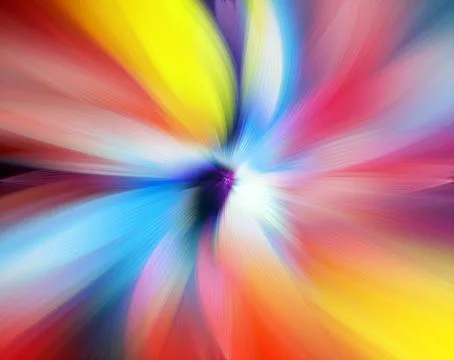 Abstract multicolored zoom effect background. Digitally generated image. Ra.. Stock Photos