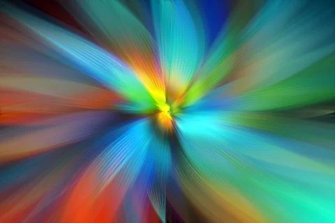 Abstract multicolored zoom effect background. Digitally generated image. Ra.. Stock Photos