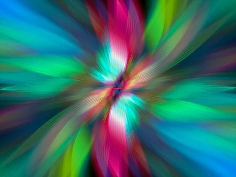 Abstract multicolored zoom effect background. Digitally generated image. Ra.. Stock Photos