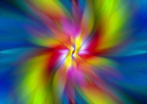Abstract multicolored zoom effect background. Digitally generated image. Ra.. Stock Photos