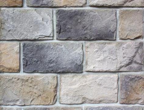 Abstract multicolour brick wall texture for the background. Textured background Stock Photos