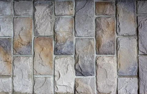 Abstract multicolour brick wall texture for the background. Textured background Stock Photos