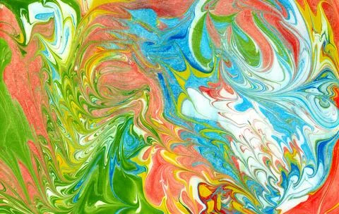 Abstract multicoloured paint background. Stock Illustration